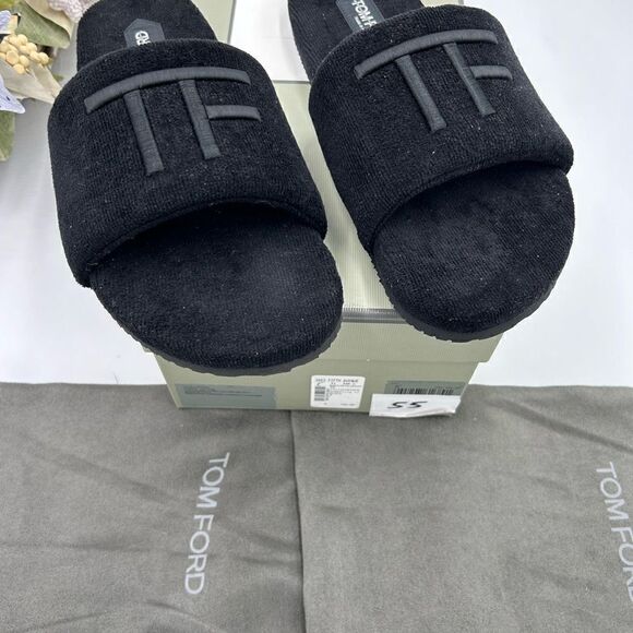 Men’s Tom Ford toweling velvet slipper size 8 made in Italy main image 5